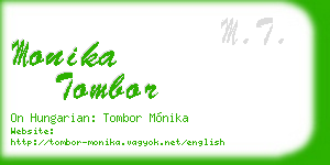monika tombor business card