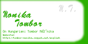 monika tombor business card